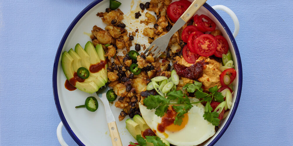 Mexican Bean & Potato Breakfast Hash